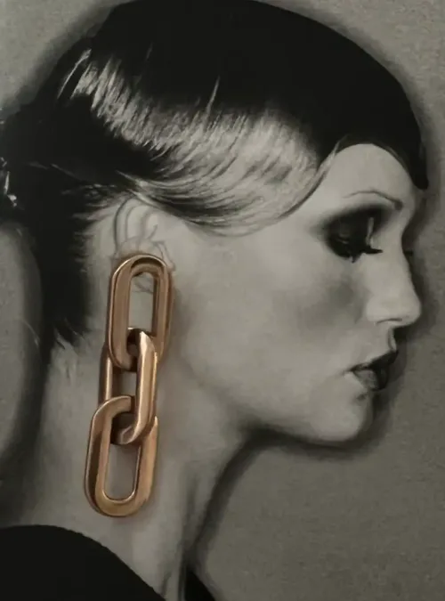 Roxy metal Earrings Rose gold panicouture