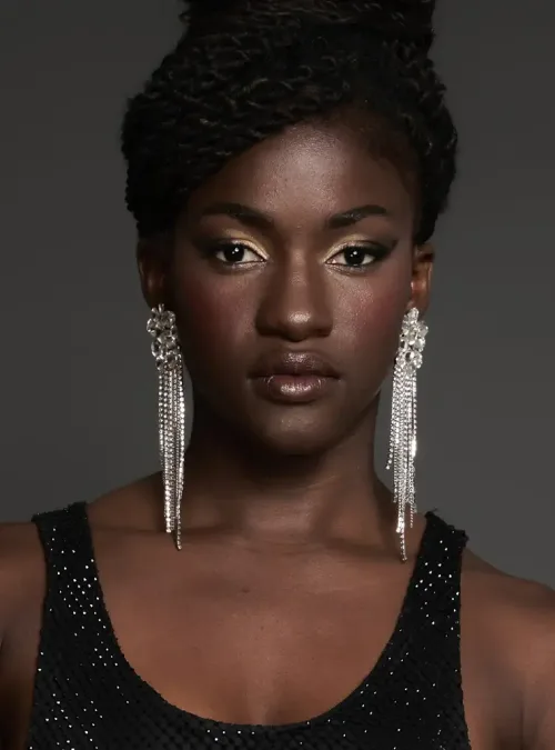 panicouture May crystal statement earrings